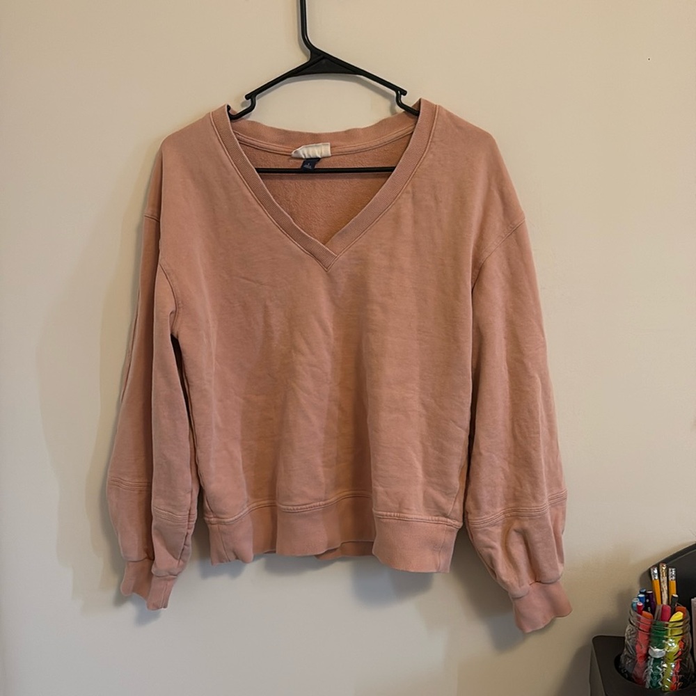 Salmon V neck sweater